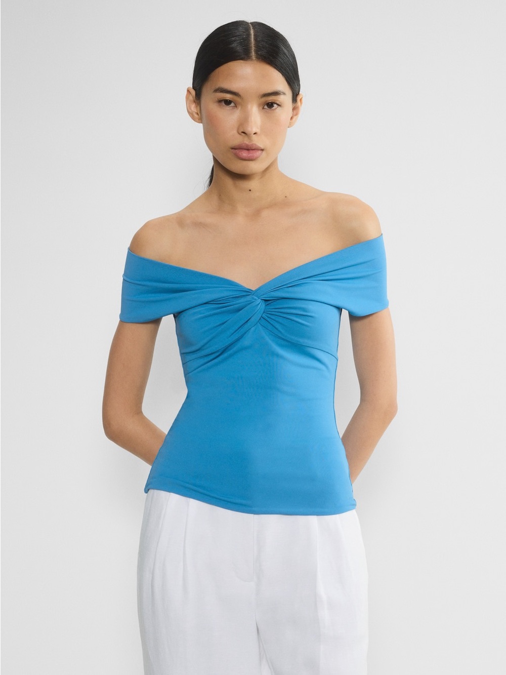 Aritzia twist off shoulder top NWT